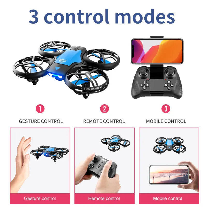 V8 New Mini Drone 4k profession HD 1080P Wide Angle Camera