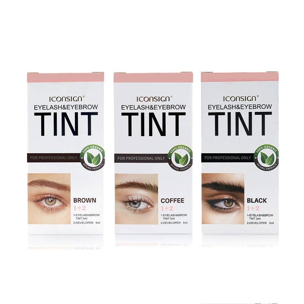 ICONSIGN Eyelash Eyebrow Dye Tint Kit Brow Enhancer Mascara Lift Tinting Tattoo Eyes Makeup