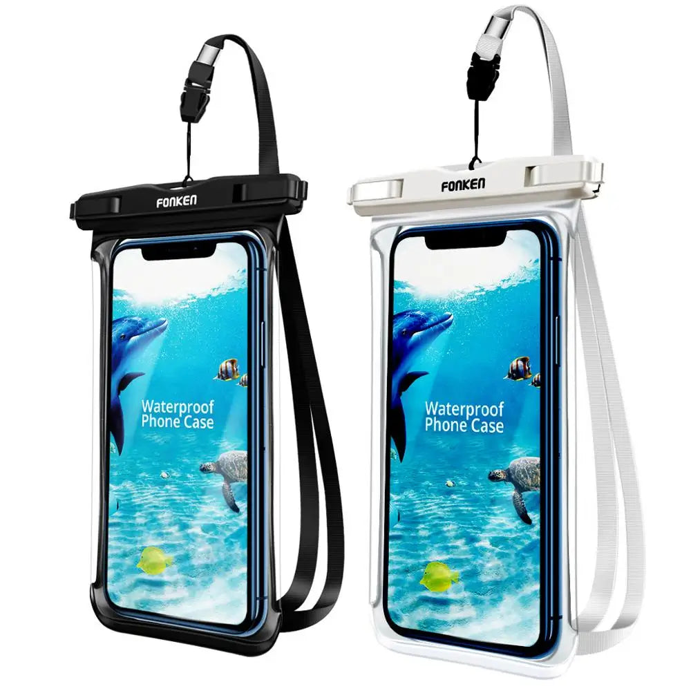 Full View Waterproof Case for Phone Underwater Snow Rainforest Transparent Dry Bag Swimming Pouch Big Mobile Phone Covers