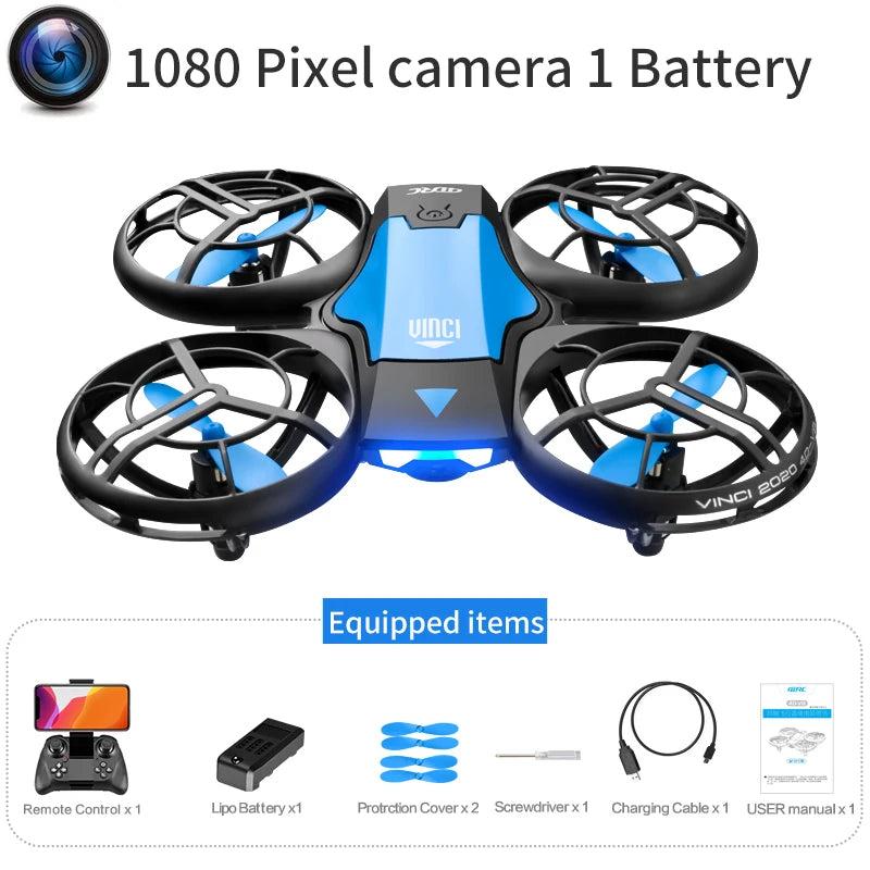 V8 New Mini Drone 4k profession HD 1080P Wide Angle Camera