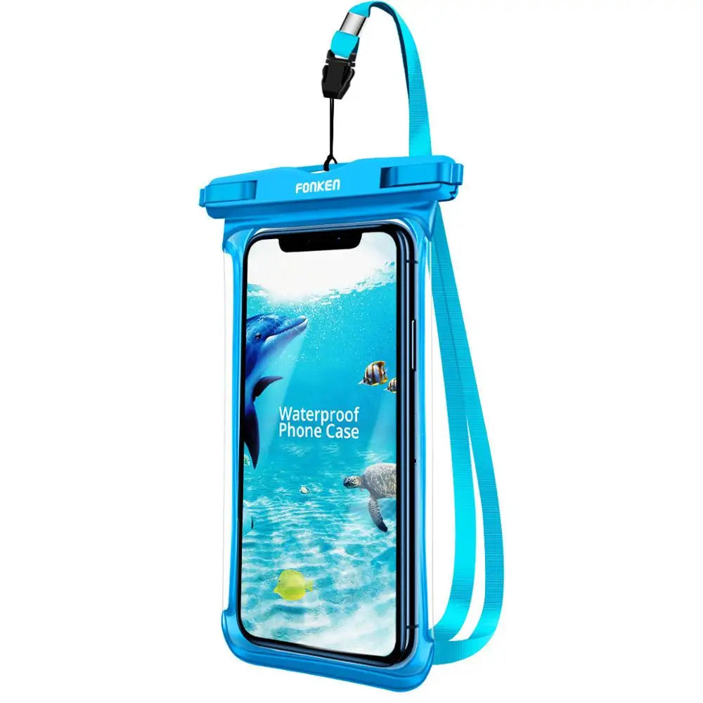 Full View Waterproof Case for Phone Underwater Snow Rainforest Transparent Dry Bag Swimming Pouch Big Mobile Phone Covers