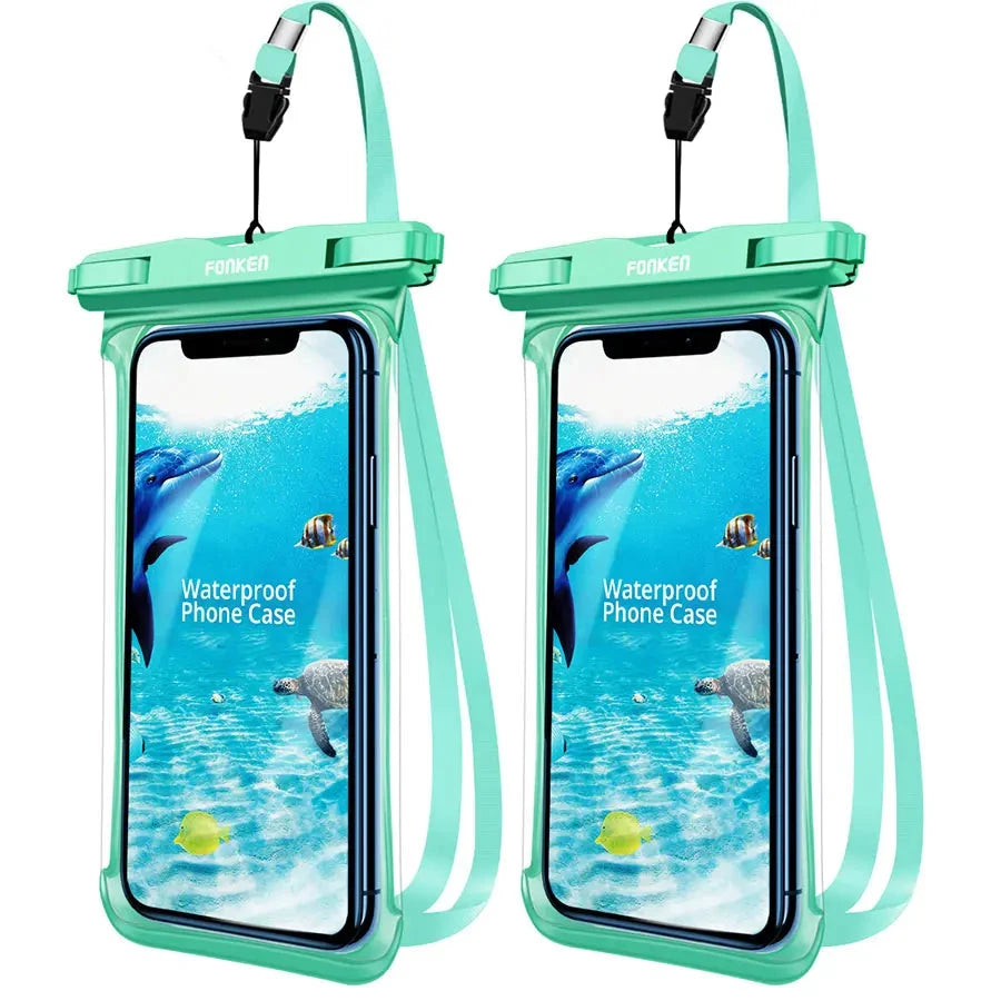 Full View Waterproof Case for Phone Underwater Snow Rainforest Transparent Dry Bag Swimming Pouch Big Mobile Phone Covers