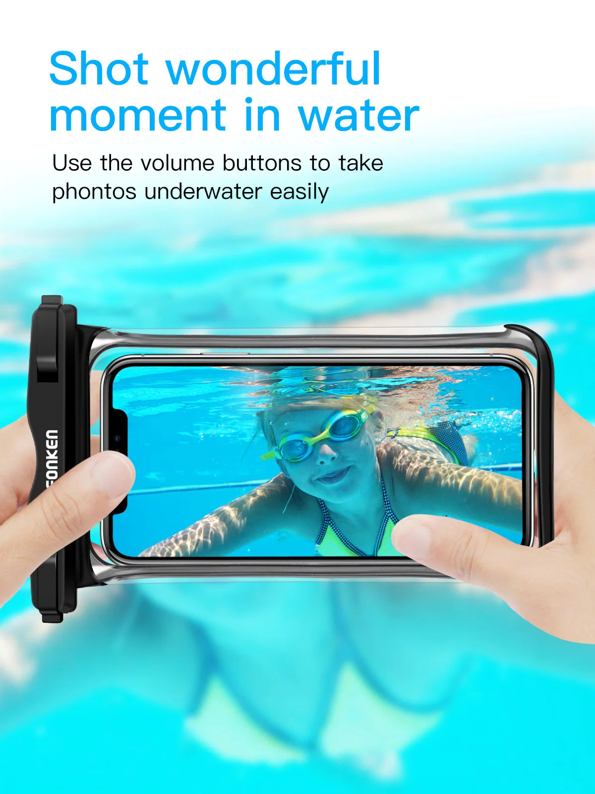 Full View Waterproof Case for Phone Underwater Snow Rainforest Transparent Dry Bag Swimming Pouch Big Mobile Phone Covers