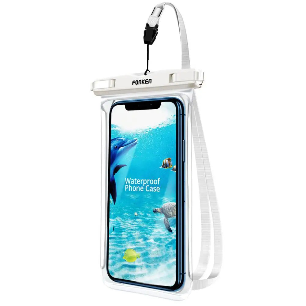 Full View Waterproof Case for Phone Underwater Snow Rainforest Transparent Dry Bag Swimming Pouch Big Mobile Phone Covers