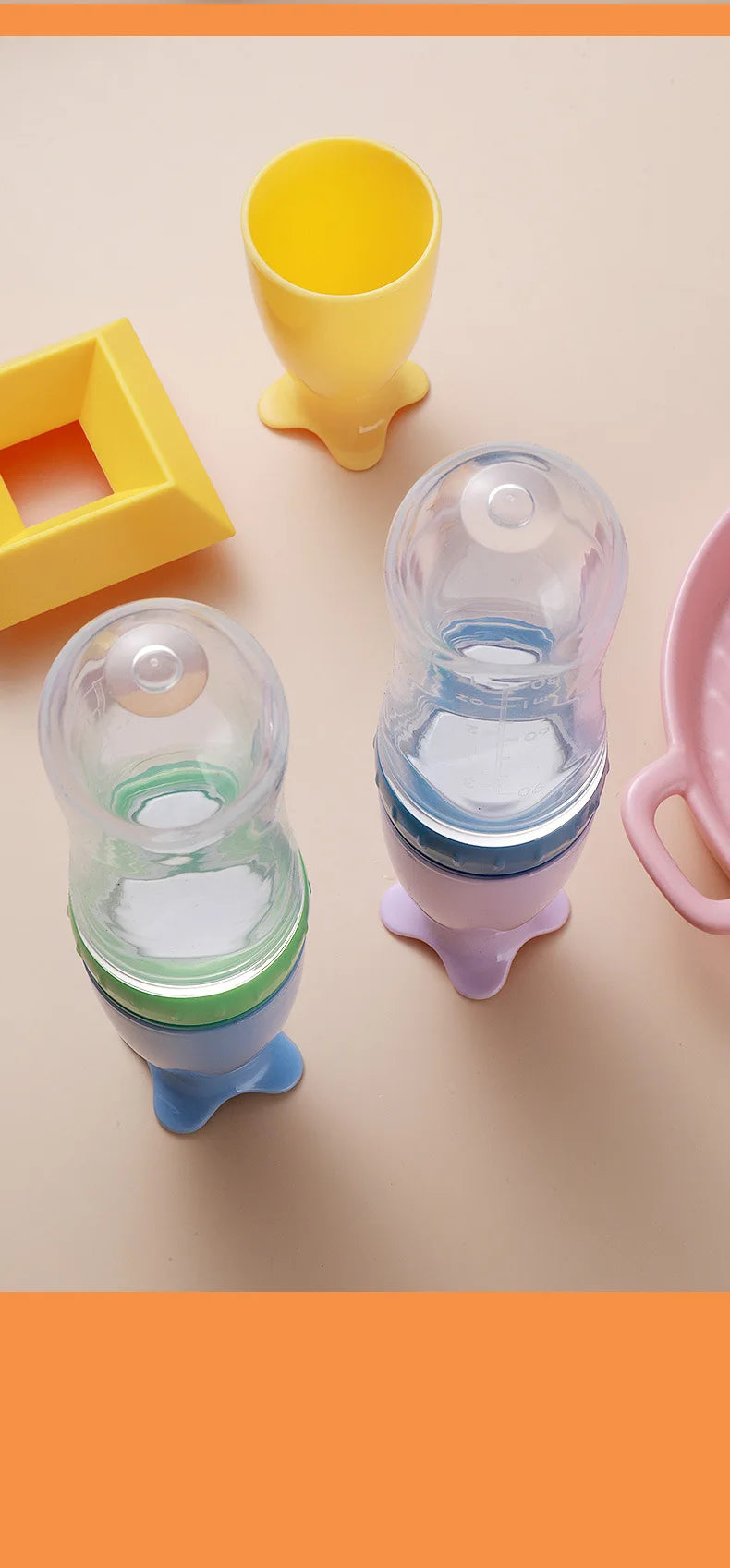 Safe Useful Silicone Baby Bottle