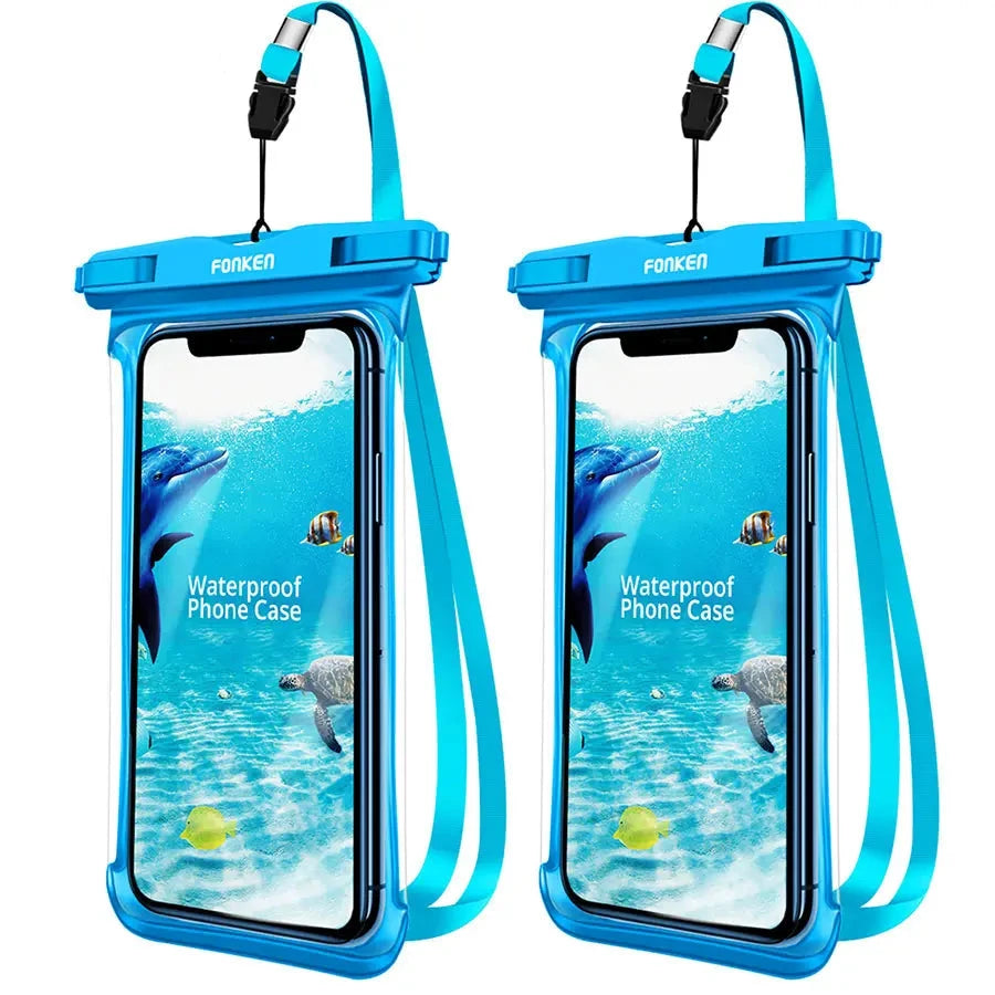 Full View Waterproof Case for Phone Underwater Snow Rainforest Transparent Dry Bag Swimming Pouch Big Mobile Phone Covers