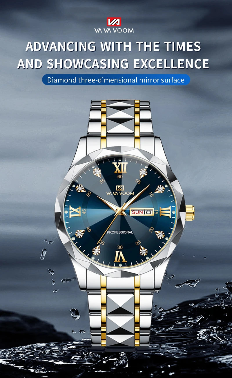 Men Watch Water Diamond Luxury