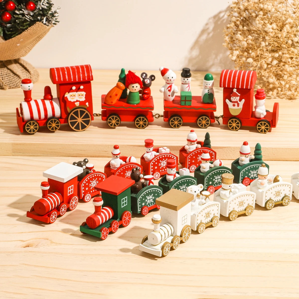 Christmas Wooden Train