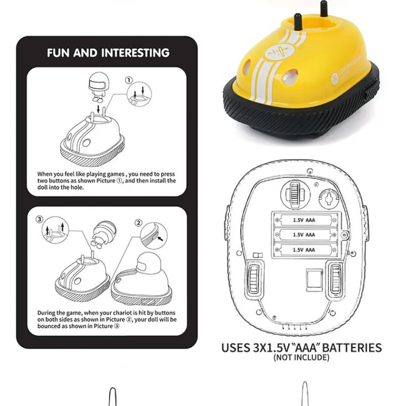 RC Toy 2.4G Super Battle Bumper Car Pop-up