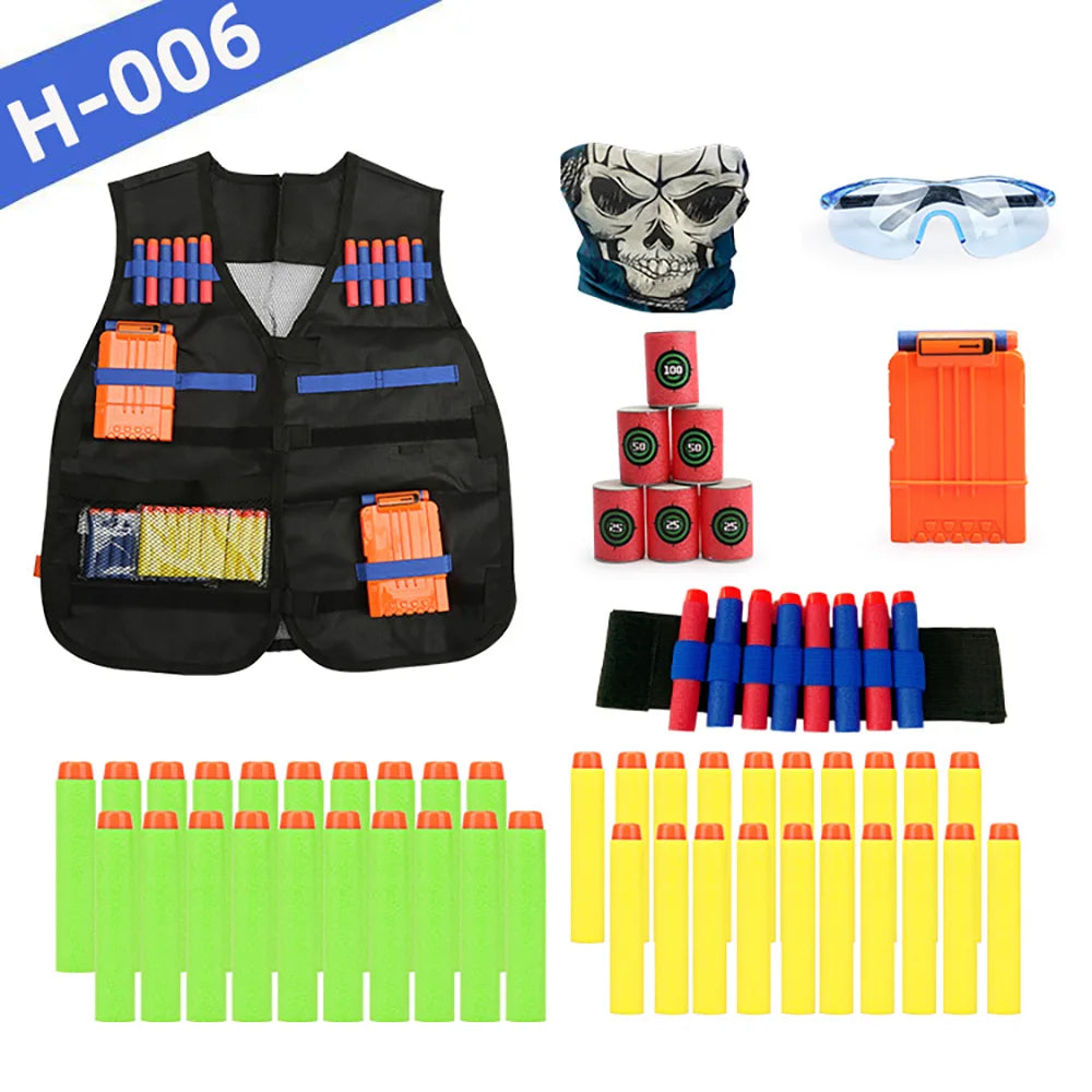 Kids Tactical Vest Kit Nerf Guns