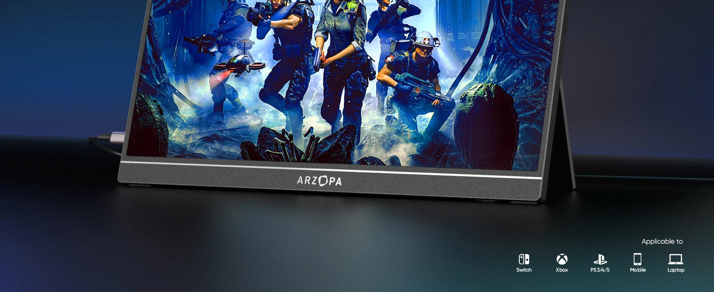 ARZOPA 16.1 inch 100% sRGB 144Hz Gaming Monitor  Laptop