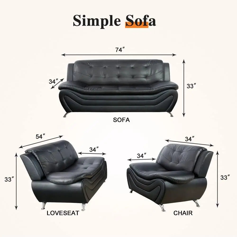 Leather Sofa Set for Living Room Furniture Sets