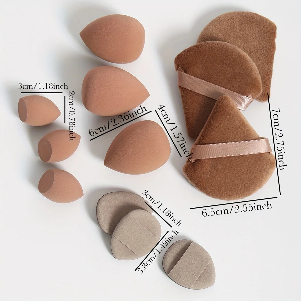 12-Piece All-Purpose Makeup Sponge Set