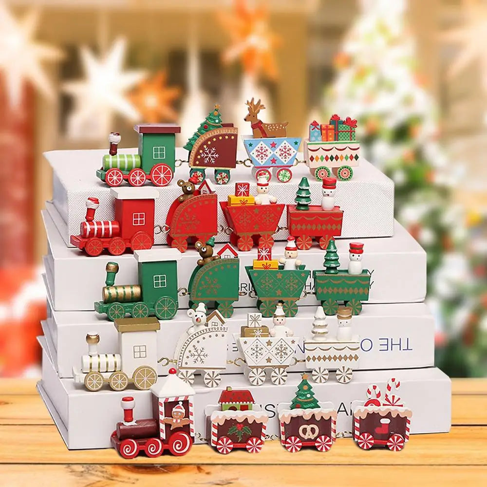 Christmas Wooden Train