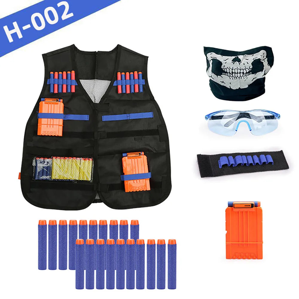 Kids Tactical Vest Kit Nerf Guns