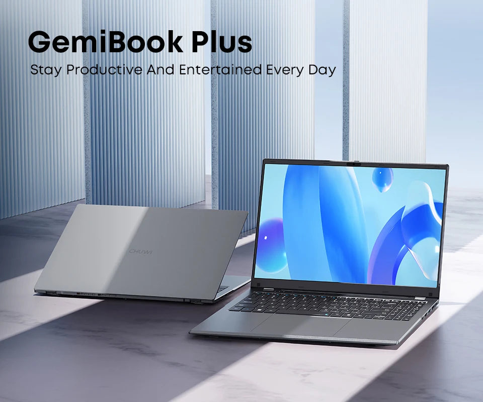 GemiBook Plus Laptop 15.6" Intel N100 Graphics for 12th Gen 1920*1080P 16GB RAM 512GB SSD With Cooling Fan Windows 11