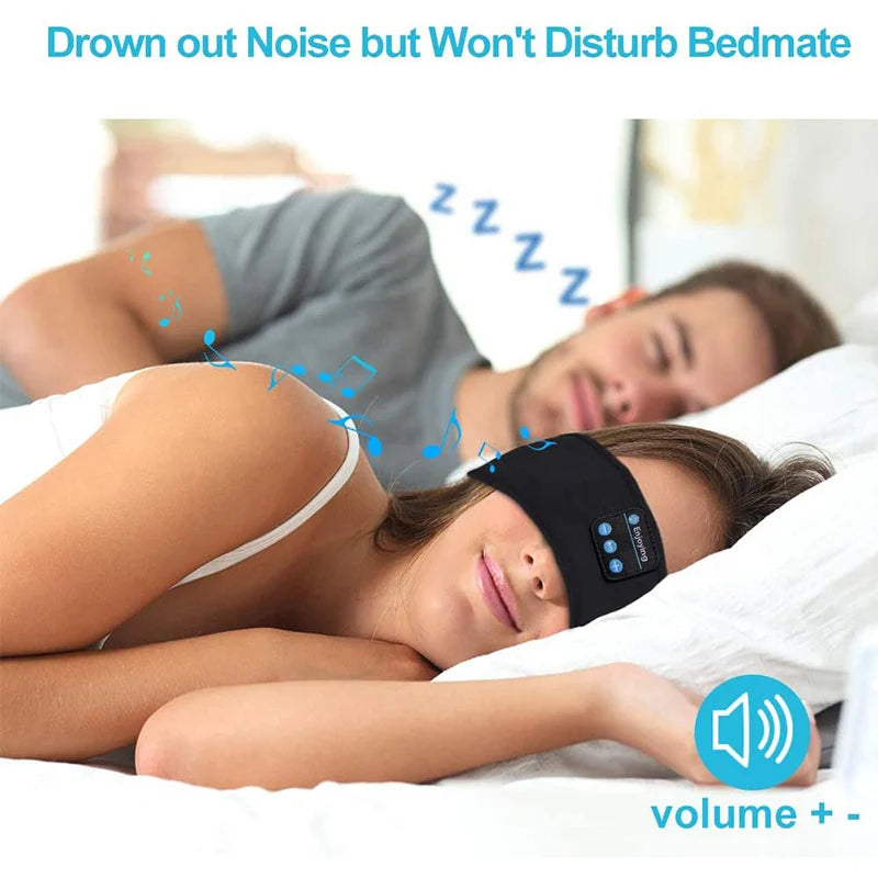 Bluetooth Sports Sleeping Headband Elastic  Eye Mask