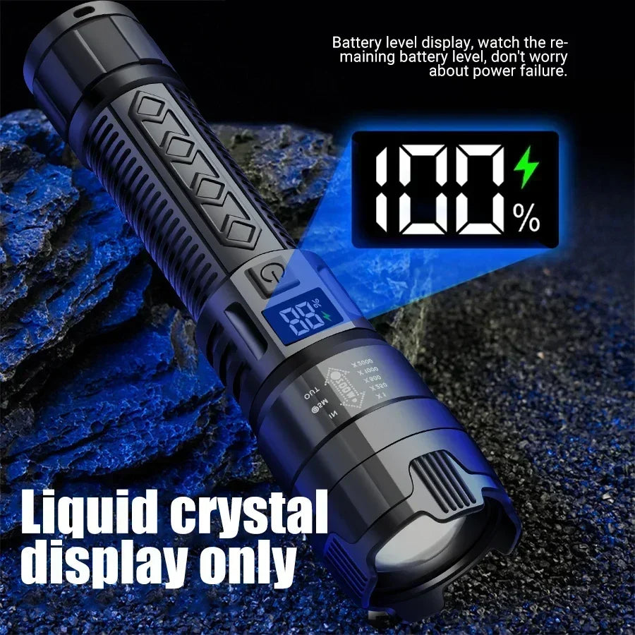 High Power Rechargeable LED Flashlight