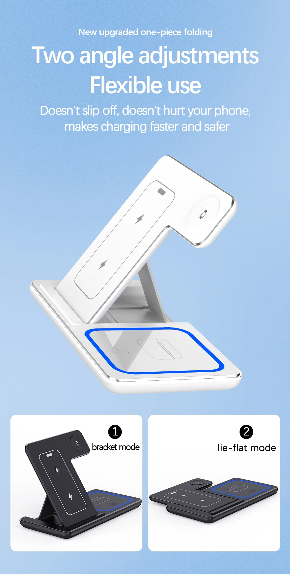 30W LED Fast Wireless Charger Stand