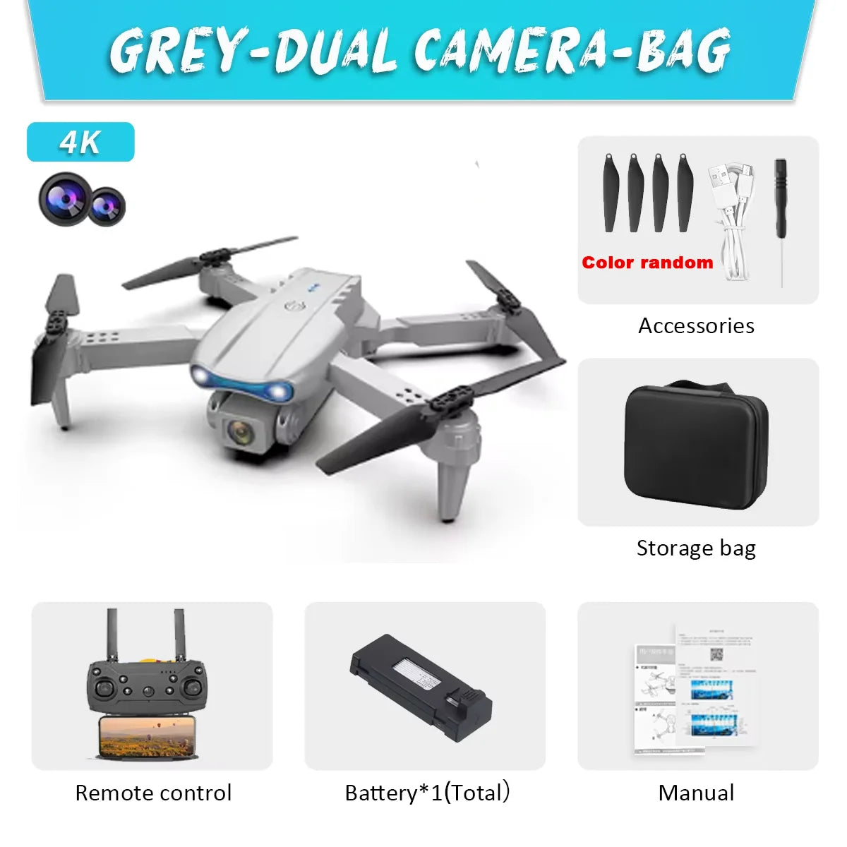 E99Pro Drone HD Professional 4k drone Dual Camera