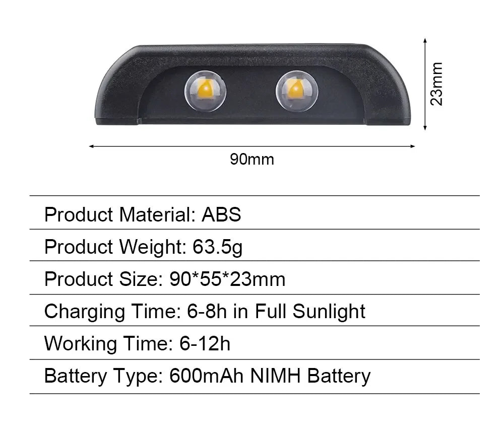 4LED Beads Up and Down Light Solar Power