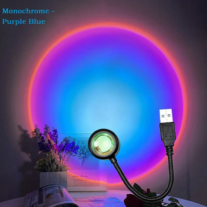 USB Sunset Light Lamp Self Photography Light LED