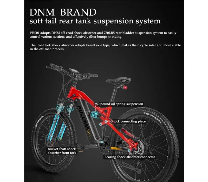 2025 latest full suspension electric mountain bike