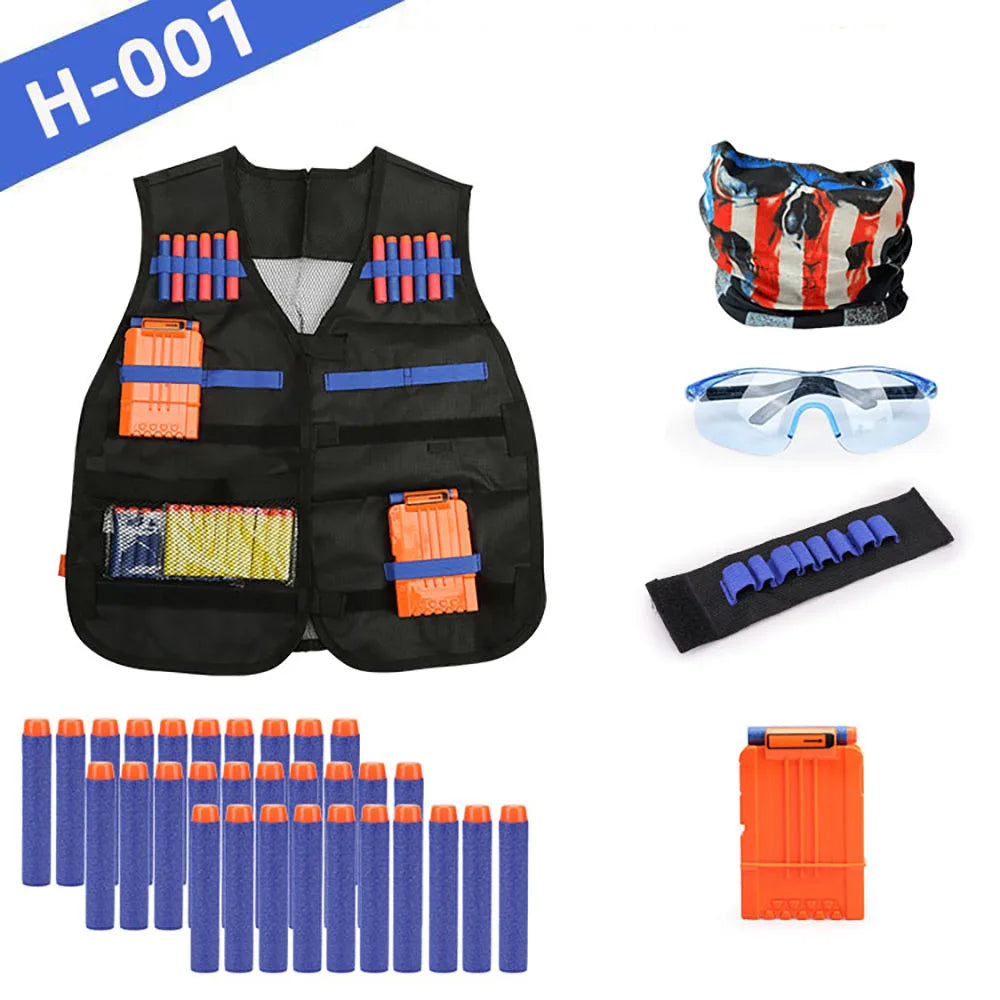 Kids Tactical Vest Kit Nerf Guns