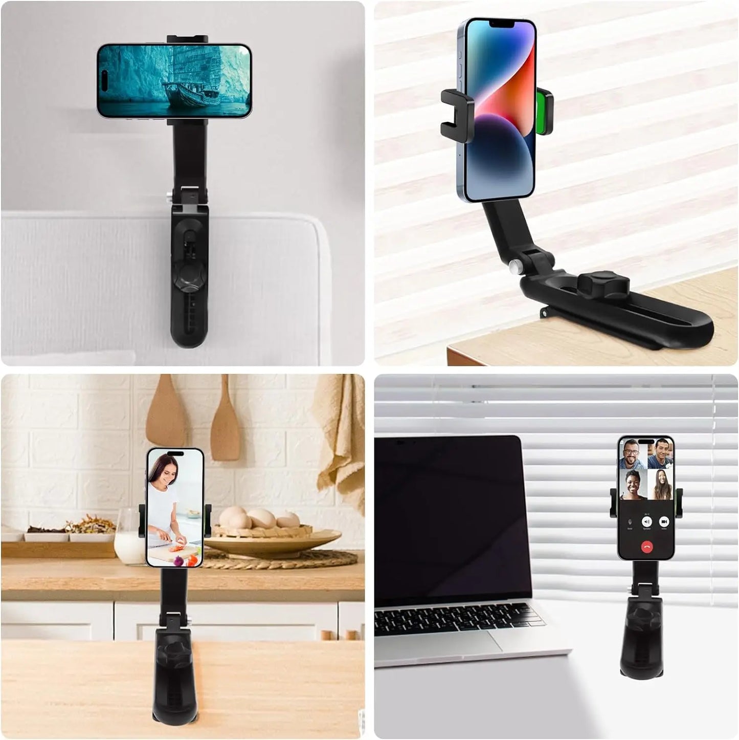 Car Rearview Mirror Phone Holder 1800 Rotate Car Phone Holder Mount Stand Dash Cam GPS Smartphone Bracket