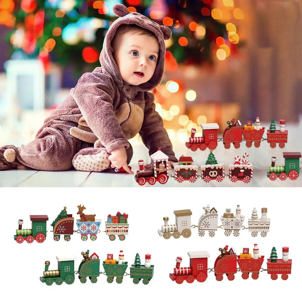 Christmas Wooden Train