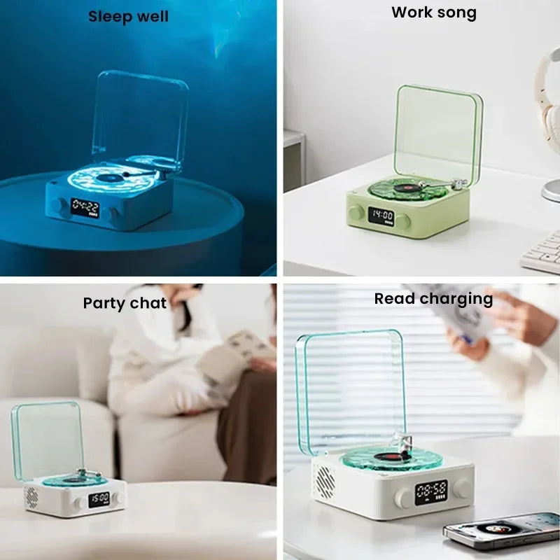 Waves Vinyl Player Bluetooth Speaker