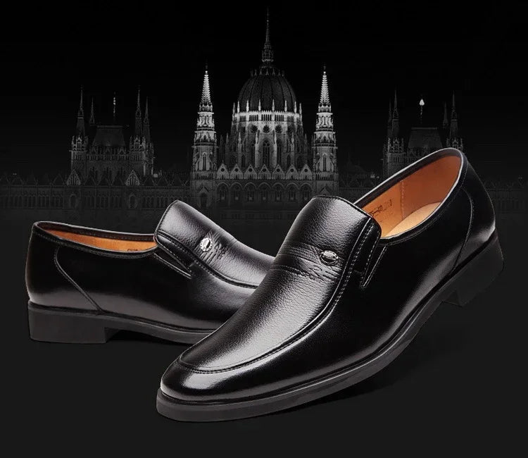 Leather Men Formal Shoes Luxury Brand