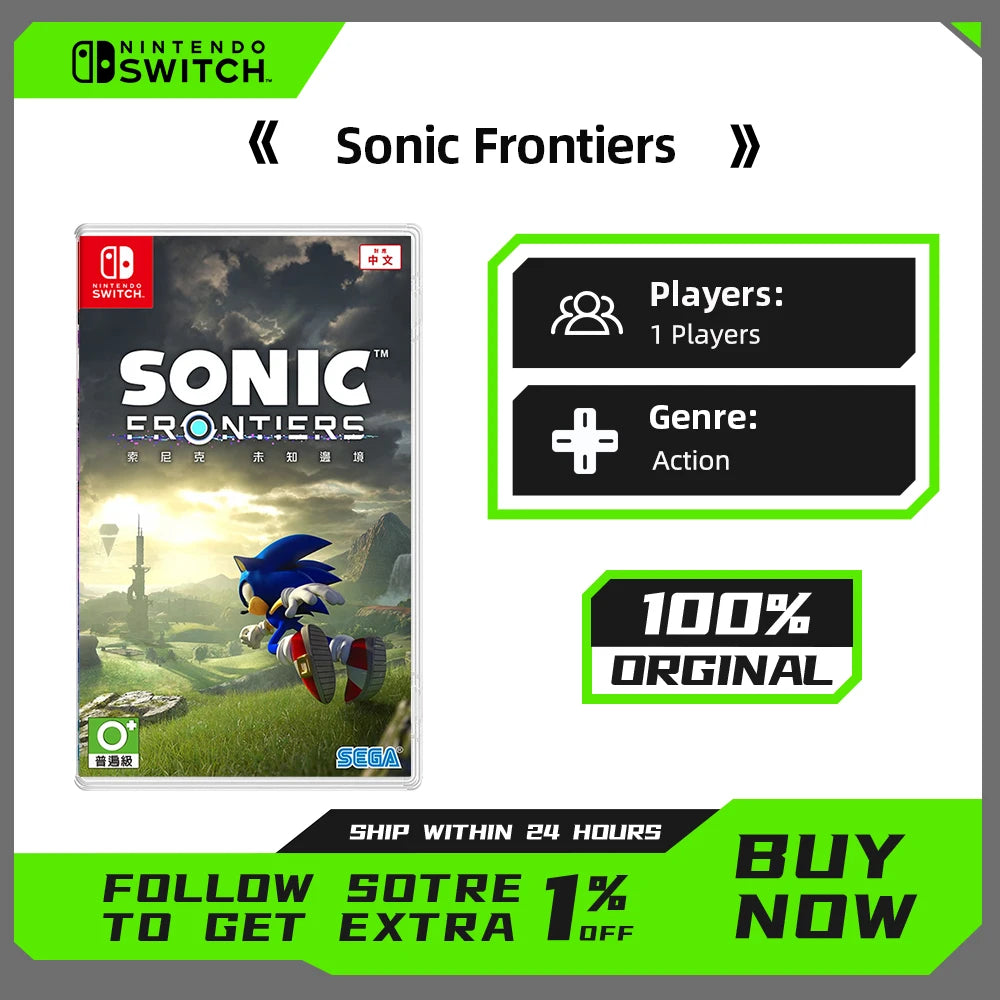 Sonic Frontiers Nintendo Switch Game Deals 100%