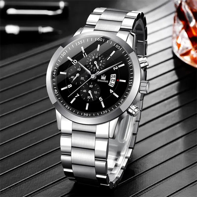 Fashion Mens Stainless Steel Watches Luxury