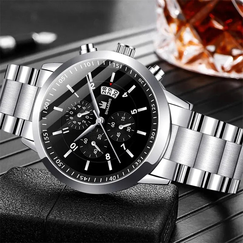 Fashion Mens Stainless Steel Watches Luxury