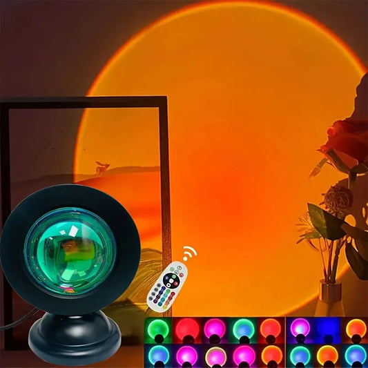 Vibrant Sunset Projection Light