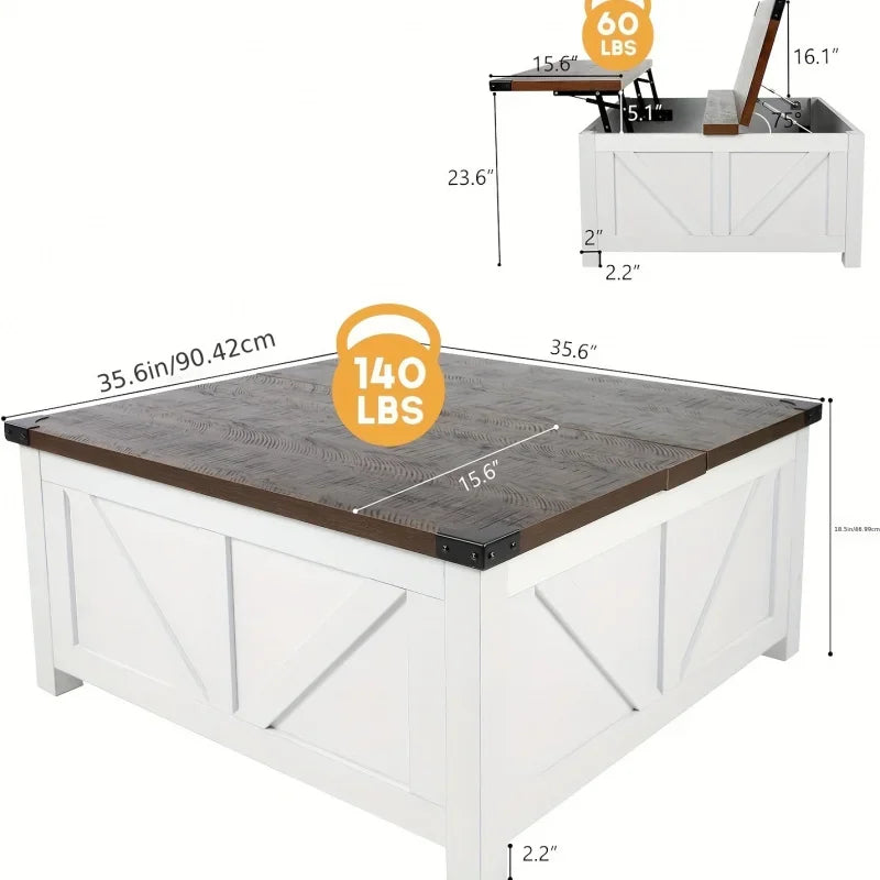 Lift Top Coffee Table with Storage