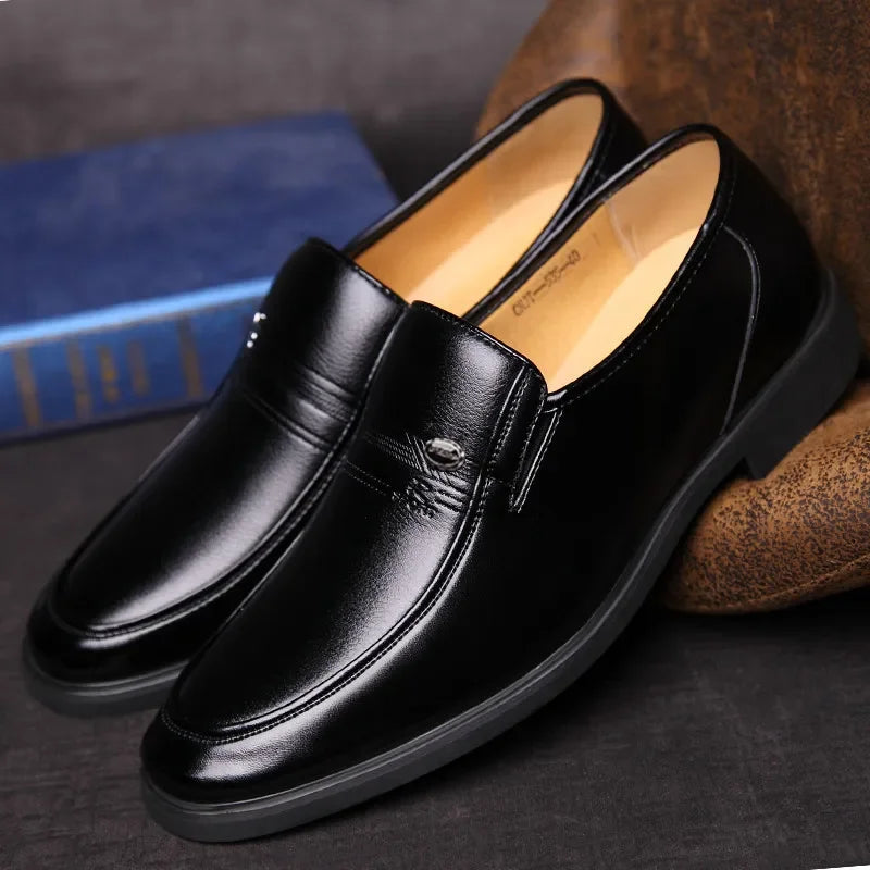 Leather Men Formal Shoes Luxury Brand