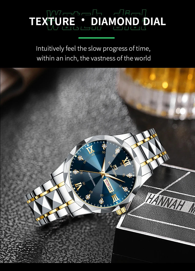 Men Watch Water Diamond Luxury