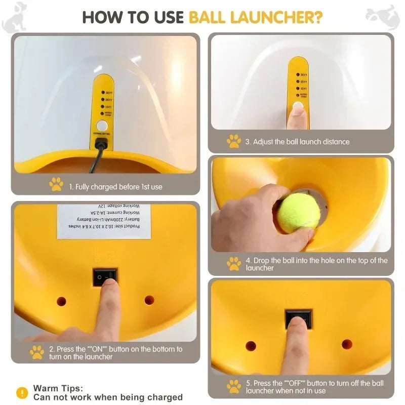 Pets Tennis ball throwing machine