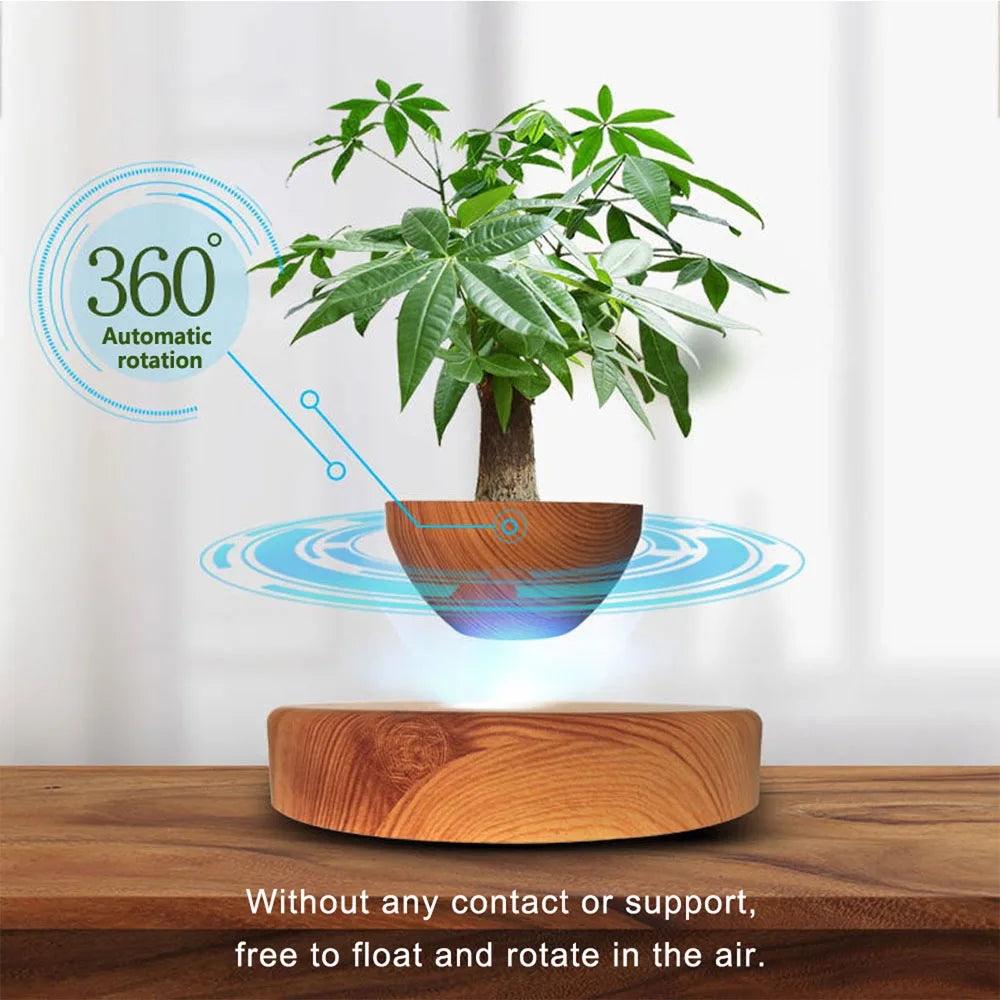 Levitating Air Bonsai Pot Rotation Flower