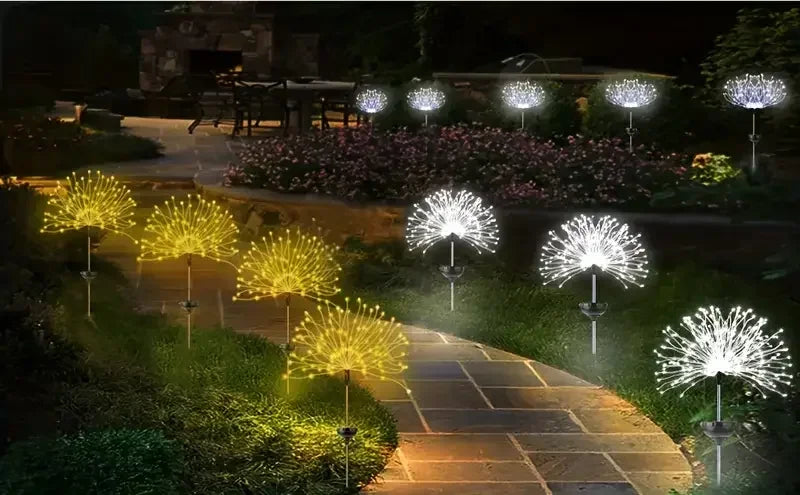 NEW Garedn Solar Fireworks Lights