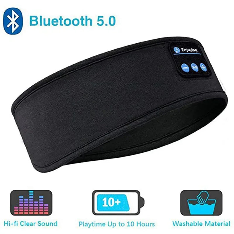 Bluetooth Sports Sleeping Headband Elastic  Eye Mask