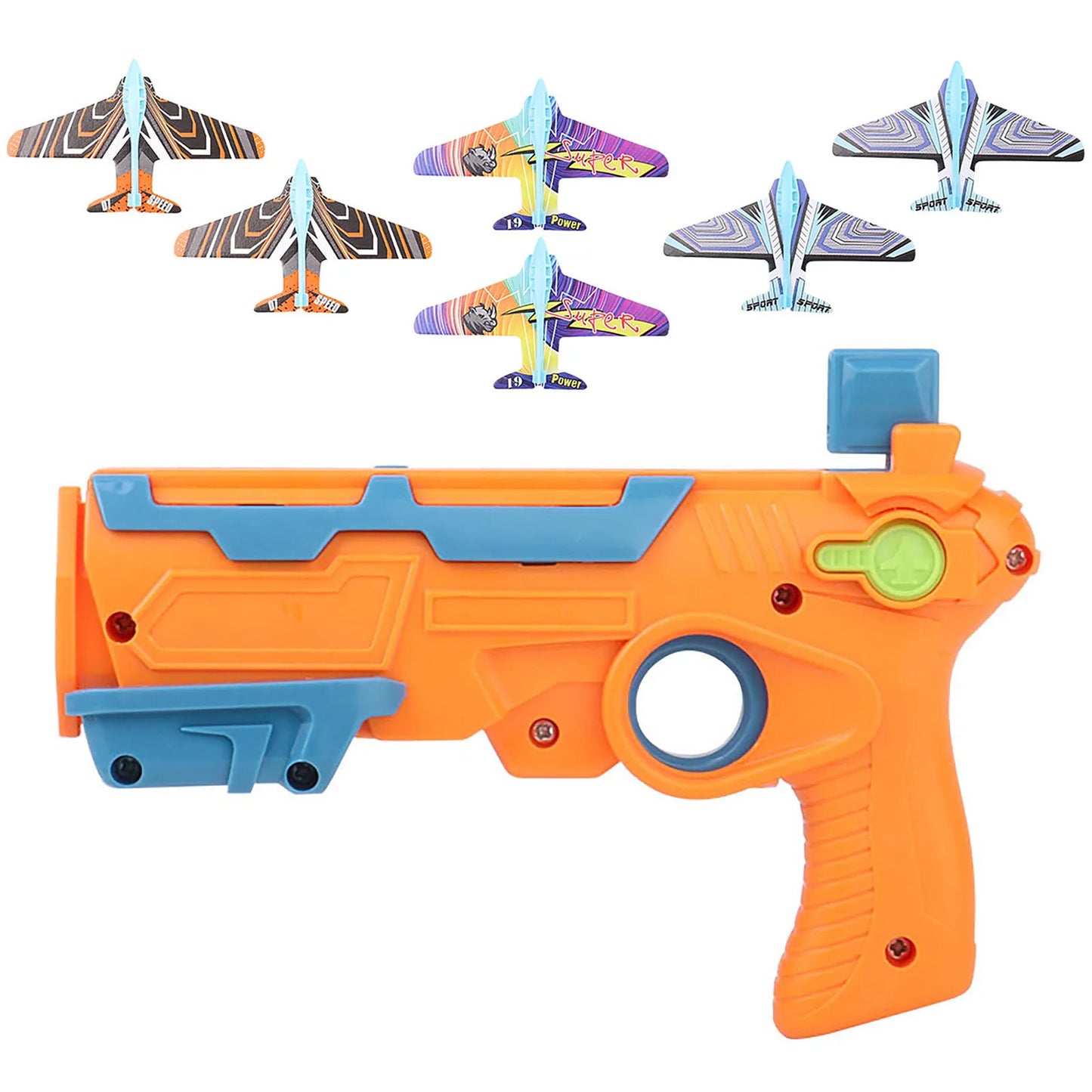 Airplane Launcher Bubble Catapult With 6 Small Plane Toy