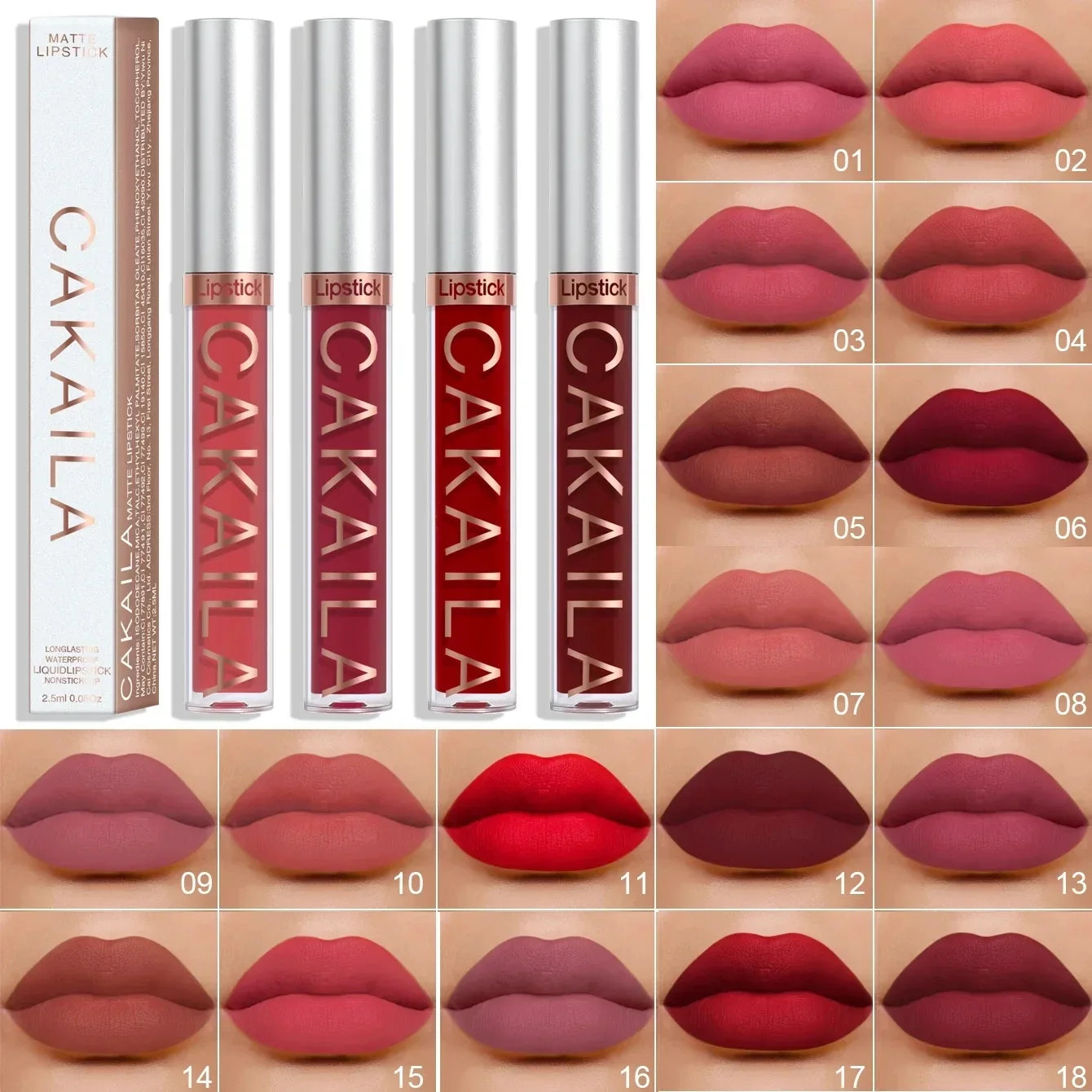 Colors Matte Lipgloss Wholesale Cheap Liquid Lipstick Makeup Lip Color Batom Long Lasting Sexy Red Pink Nude Lip Gloss Bulk