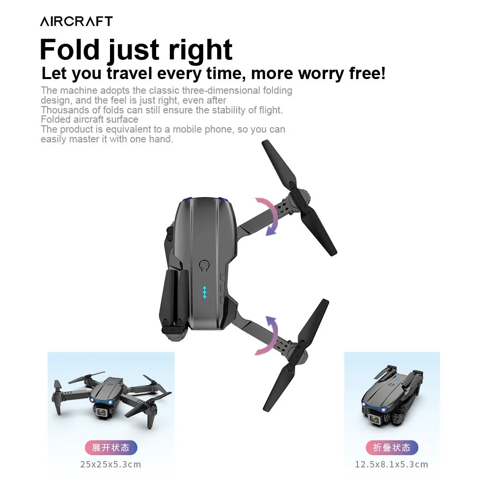 E99Pro Drone HD Professional 4k drone Dual Camera