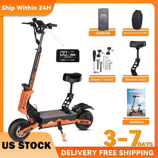 5600W Adult Electric Scooter Dual Motor Top Speed 50MPH,60V27AH,