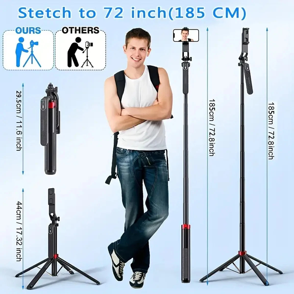 camera tripod with wireless