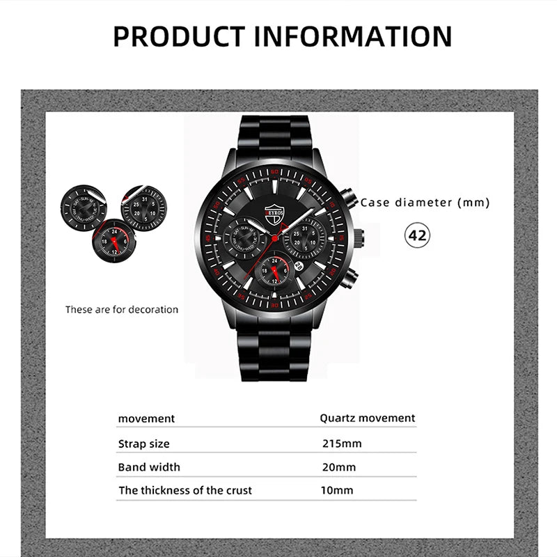 DEYROS Fashion Mens Watches