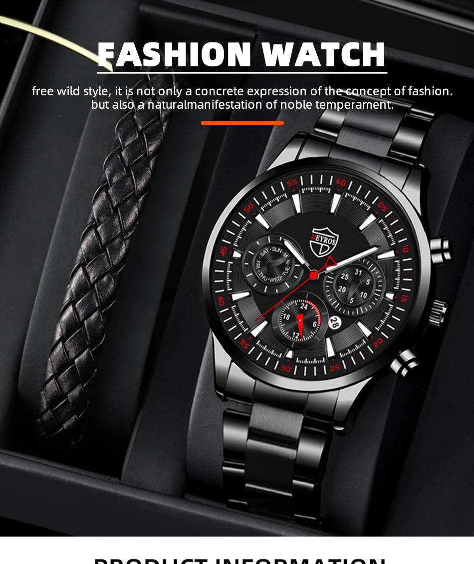 DEYROS Fashion Mens Watches